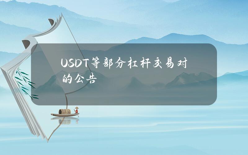 USDT 等部分杠杆交易对的公告